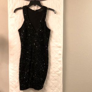 All Saints Hand Embellished Sequin Party Dress